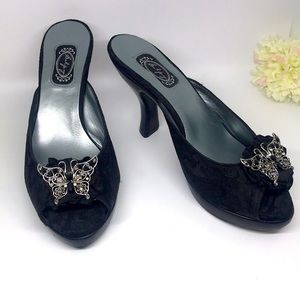 Salpy hand crafted butterfly Embellished heels